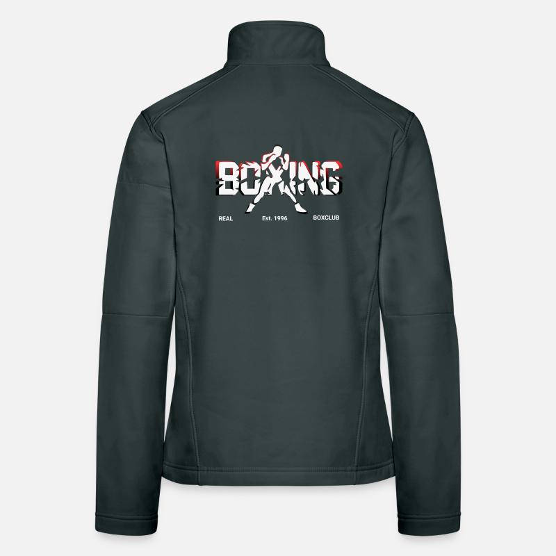 Logo boxe boxe Veste en tissu softshell Femme