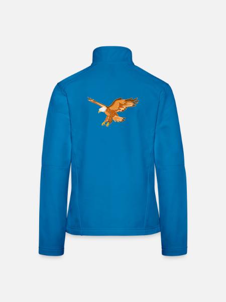 Eagle Bird of Prey - Women's Softshell Jacket - black - Back