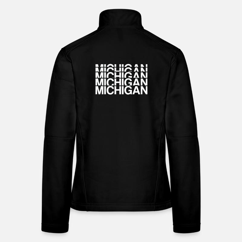 Michigan États-Unis Veste en tissu softshell Femme