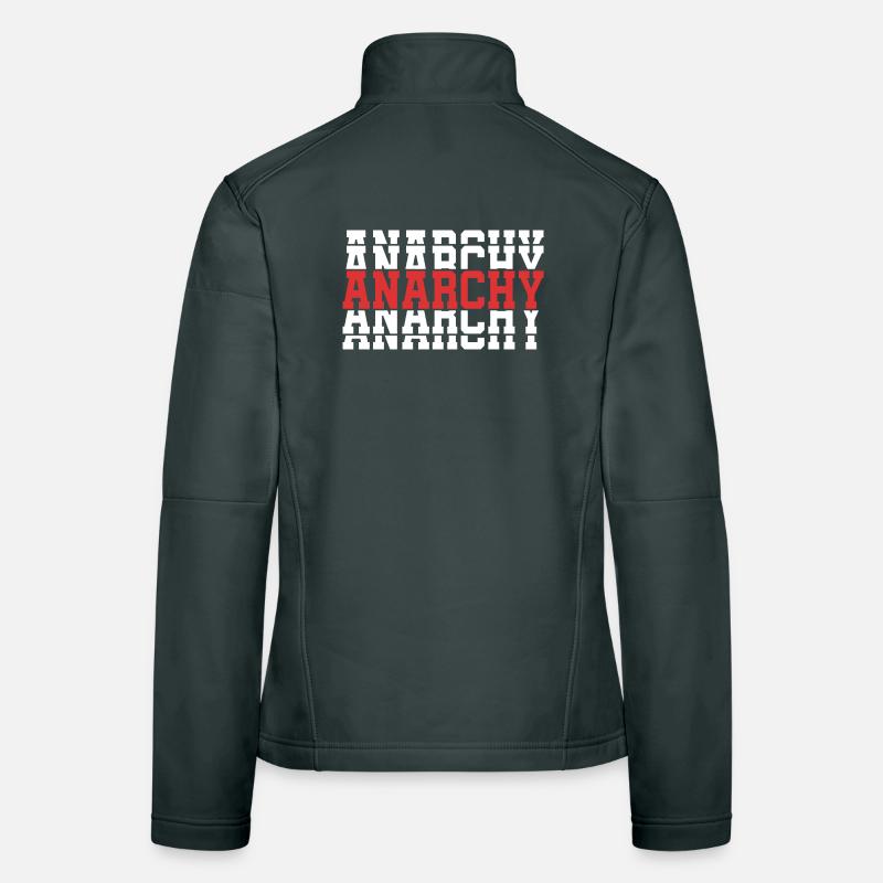 t-shirt Anarchy t-shirt gift idea stacked text Women's Softshell Jacket
