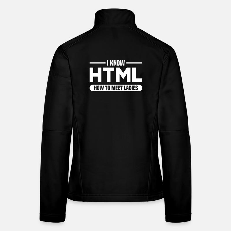 Programmation HTML d’humour disant Veste en tissu softshell Femme