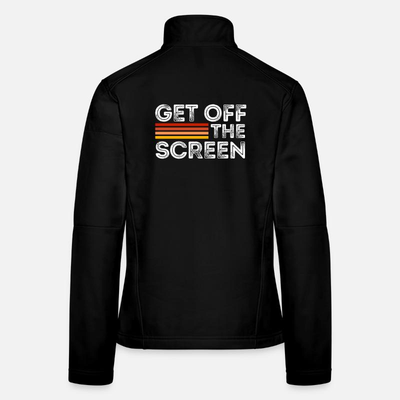 Runter vom Bildschirm Frauen Softshelljacke