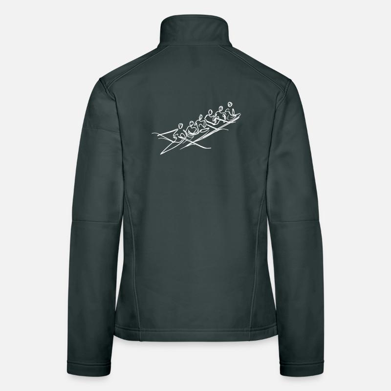 Rowing Team Sketch Women's Softshell Jacket
