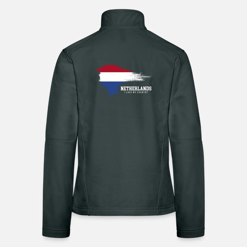 Drapeau de la Pride des Pays-Bas Veste en tissu softshell Femme
