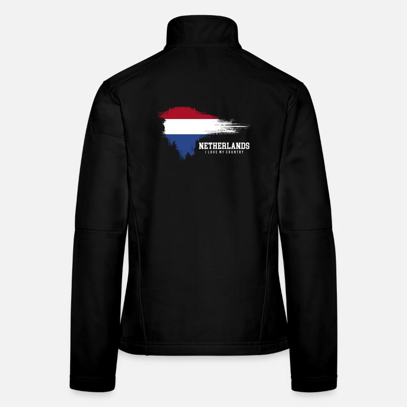 Drapeau de la Pride des Pays-Bas Veste en tissu softshell Femme