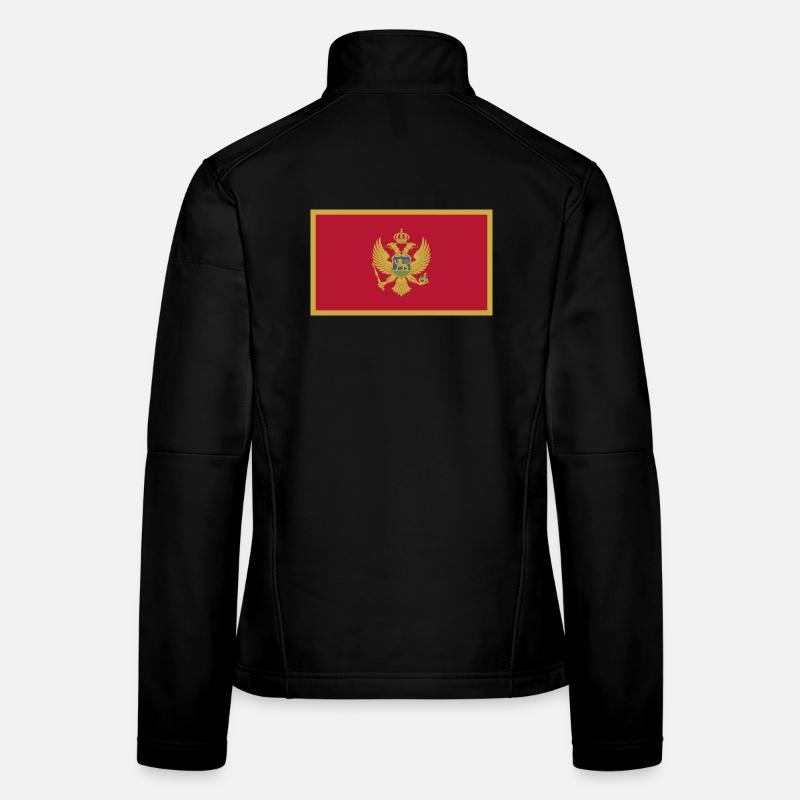 Montenegro Flagge Frauen Softshelljacke