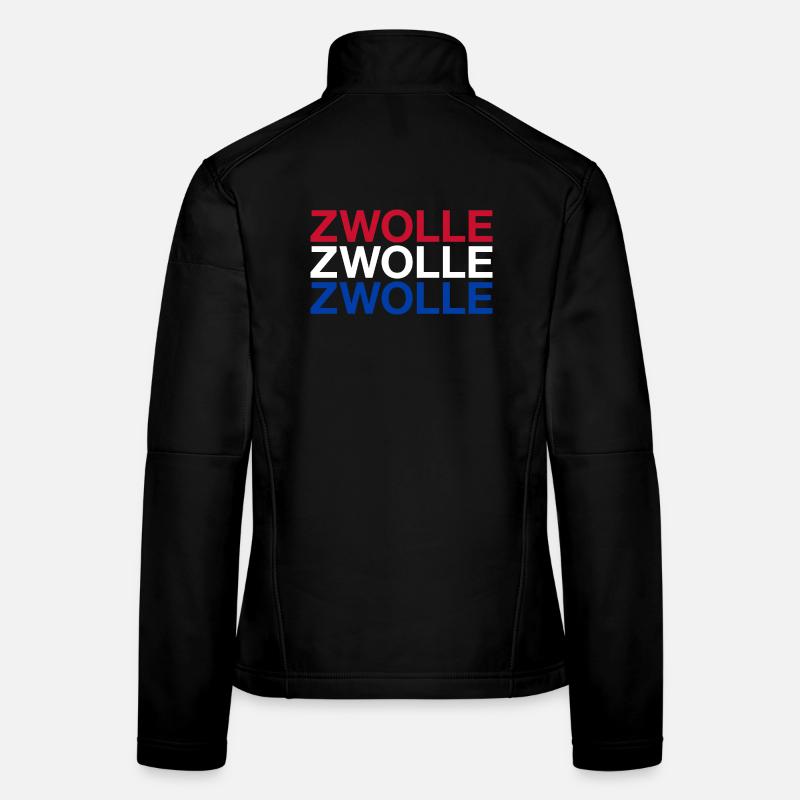 ZWOLLE Netherlands Netherlands Flag Women's Softshell Jacket