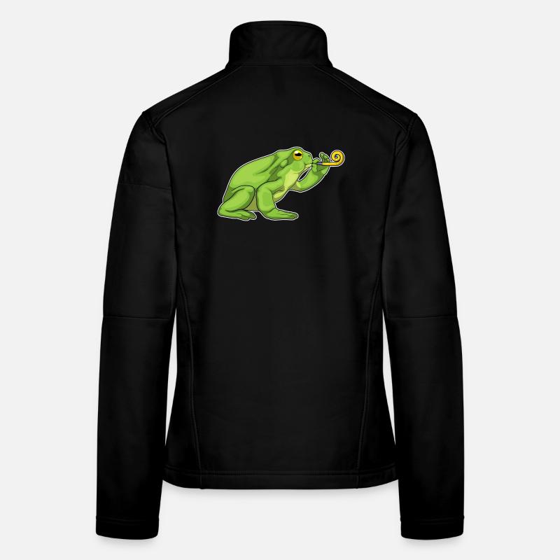 Crapaud d’anniversaire grenouille Veste en tissu softshell Femme