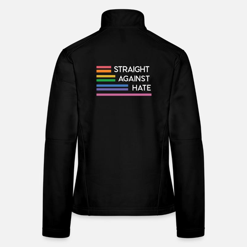Mois de la fierté LGBT - Straight Against Hate Veste en tissu softshell Femme