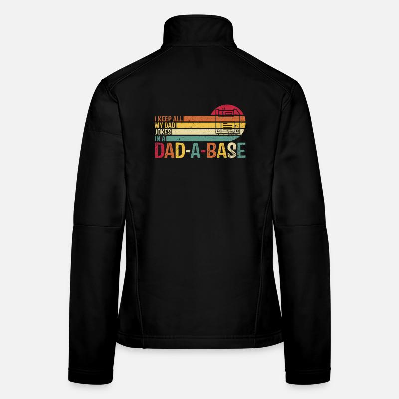 Retro Auto Papa Witz T-Shirt Design Frauen Softshelljacke
