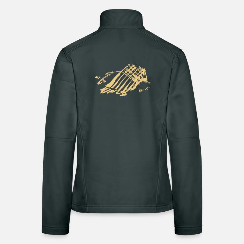 Abstract Women's Softshell Jacket