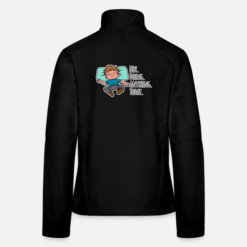 Aujourd’hui, je ne fais rien, absolument rien ! Veste en tissu softshell Femme