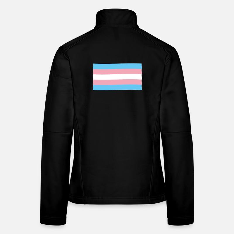 Trans Transgender Pride Flag Women's Softshell Jacket