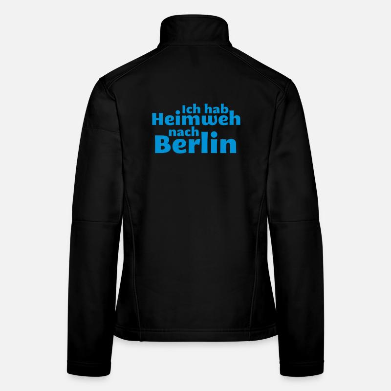 Berlin - homesick for Berlin - Women's Softshell Jacket - black