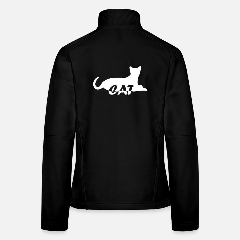 Katze Katze Katze Katze Katze Katze Katze Mieze - Frauen Softshelljacke - Schwarz