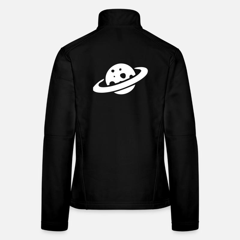 Fromage planète Saturne Veste en tissu softshell Femme