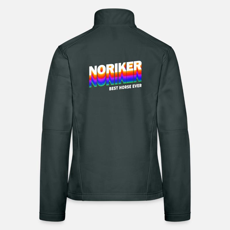 Noriker Pferde Design / Geschenkidee Frauen Softshelljacke