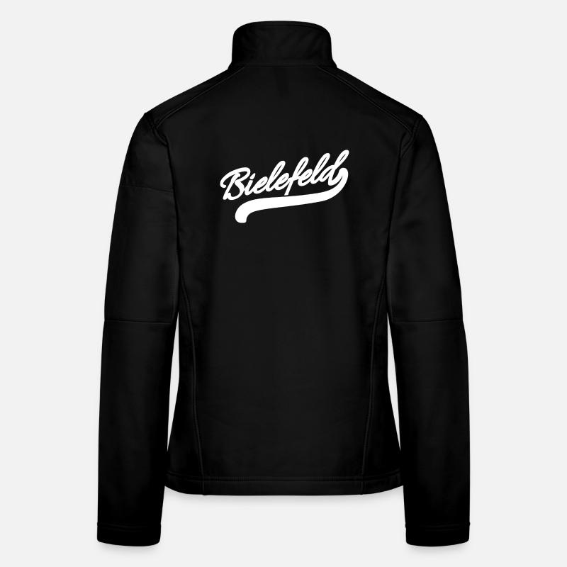 Bielefeld Retro - Frauen Softshelljacke - Schwarz