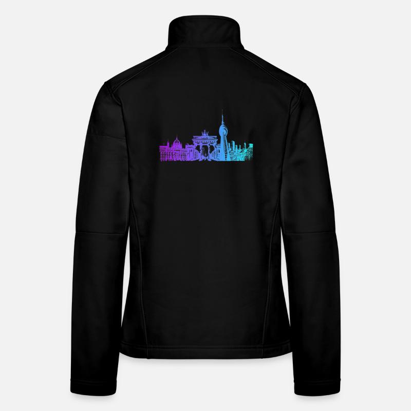 Berlin Stadt Skyline Frauen Softshelljacke
