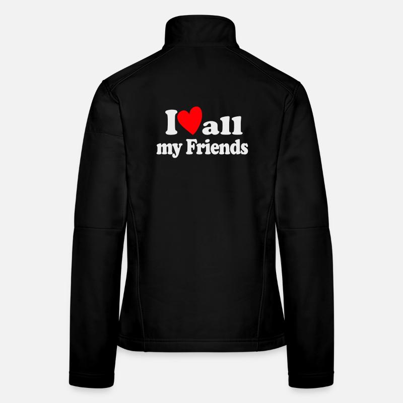 J’aime tous mes amis Veste en tissu softshell Femme