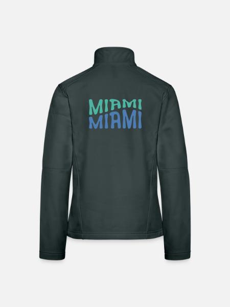 Miami - Veste en tissu softshell Femme - noir - Dos
