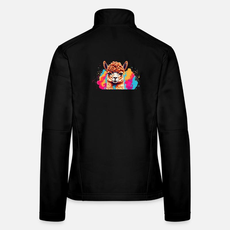 Llama Color Explosion Women's Softshell Jacket