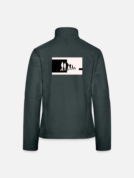 Silhouettes in transition - Women's Softshell Jacket - black