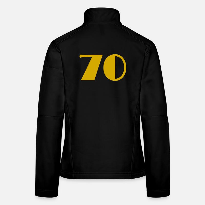 70. 70 ANS. 70e ANNIVERSAIRE. ANNIVERSAIRE 70 ANS. Veste en tissu softshell Femme
