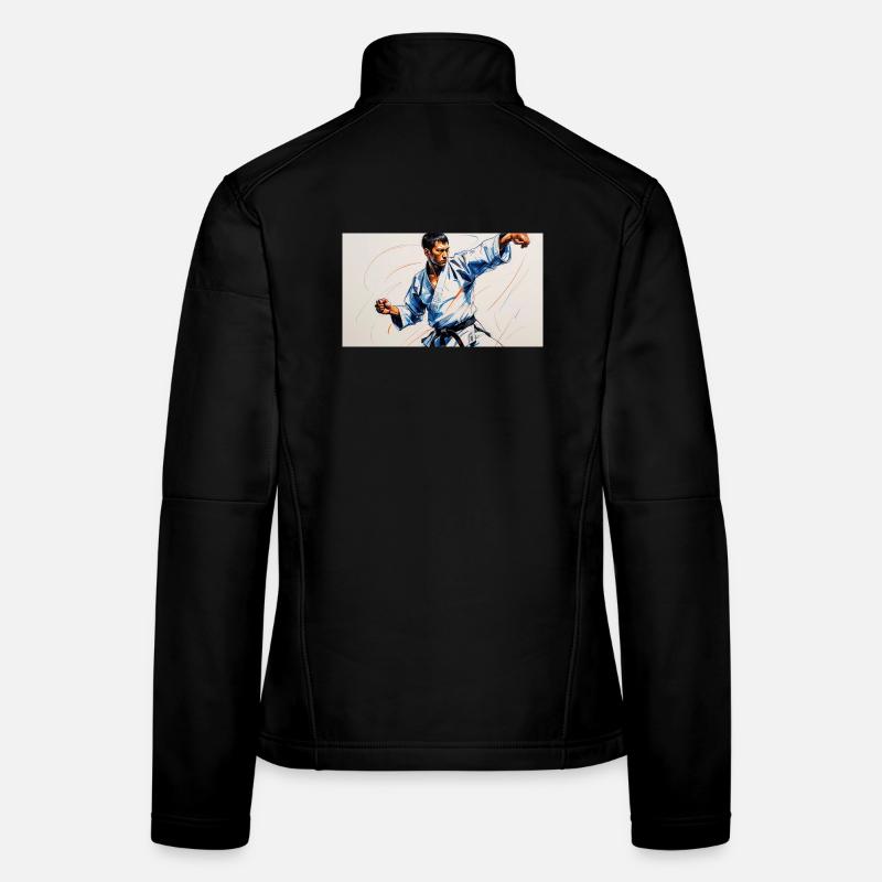 Kampfkunst und japanische Dynamik Frauen Softshelljacke