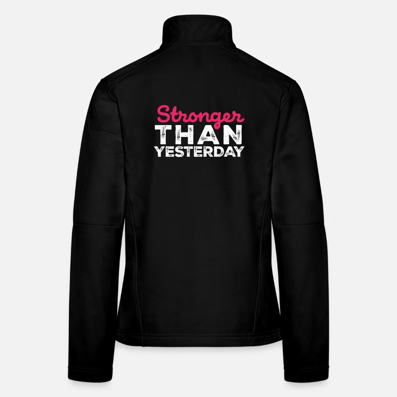 Plus fort qu’hier - Équipement de sport Veste en tissu softshell Femme
