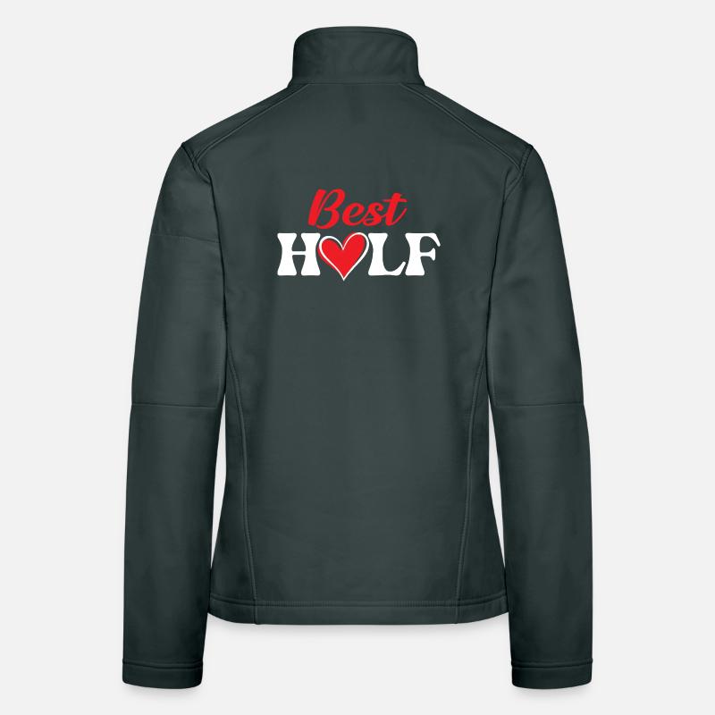 Best Half Funny Matching Couples Valentine Love  Women's Softshell Jacket