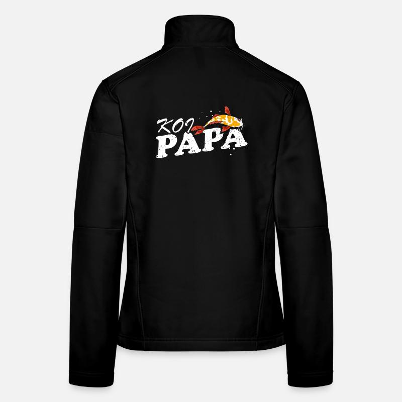 Koi Papa Funny Pond Dad Fish Keeper Pride Frauen Softshelljacke