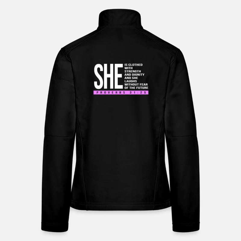Chapter 31 Bible Proverb Jesus Christ Bible Verse Women's Softshell Jacket