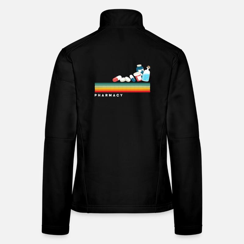 Retro pharmacist pharmacy technician Women's Softshell Jacket