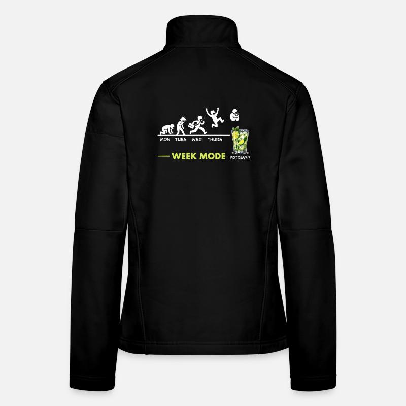 Vivement le week-end - humour Mojito apéro Veste en tissu softshell Femme