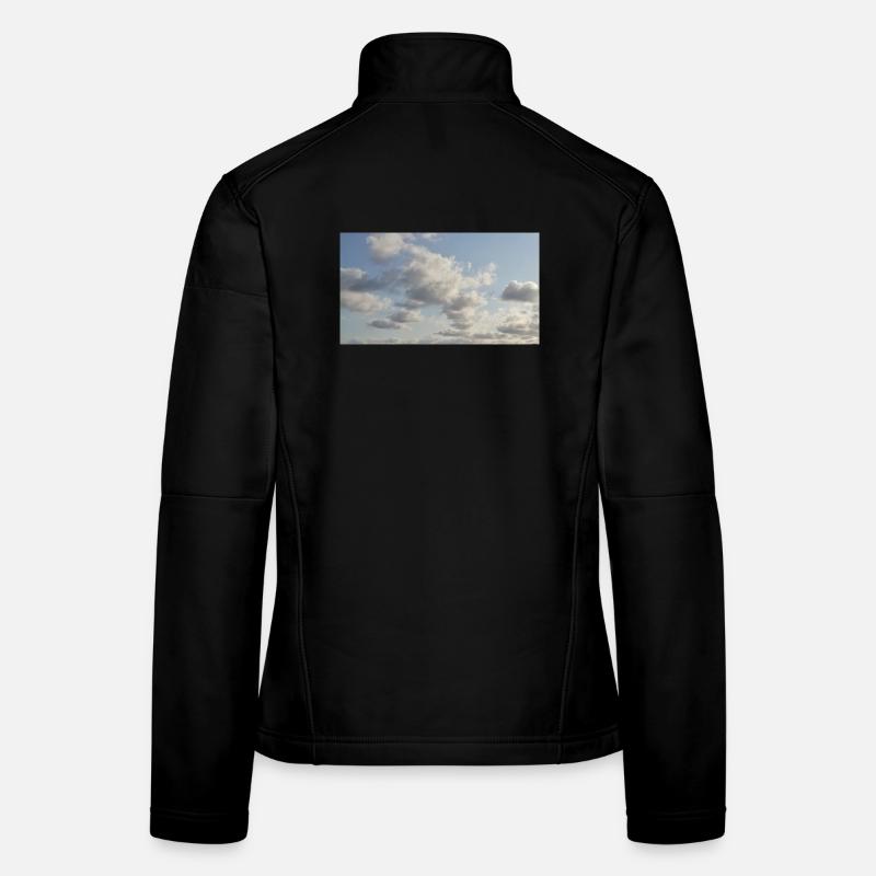 Nuages doux du ciel Veste en tissu softshell Femme