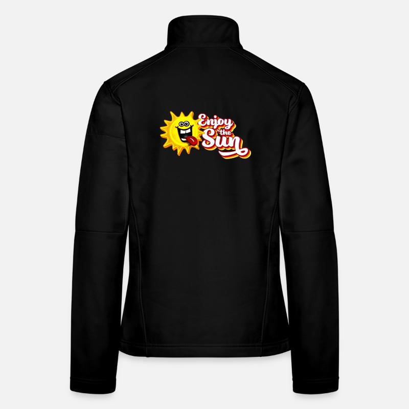 Enjoy the sun / Summer feeling / Retro-Look - Women's Softshell Jacket - black