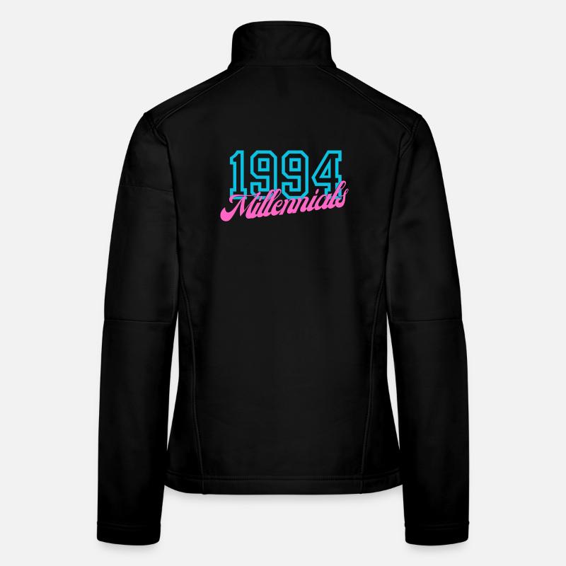 1994 Millennials Retro Datum Design Frauen Softshelljacke
