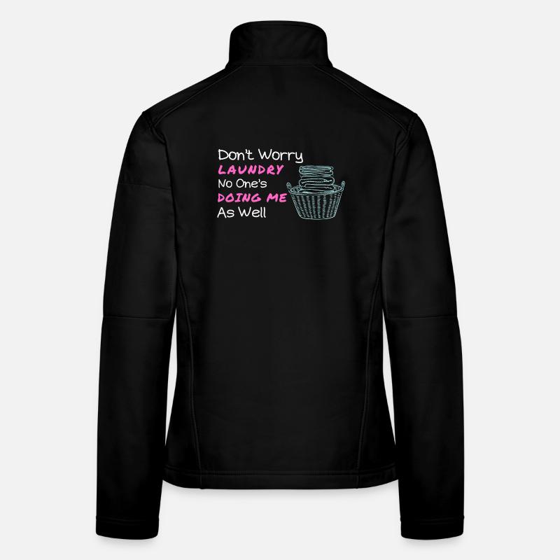 Illustration ludique des sentiments de lessive Veste en tissu softshell Femme