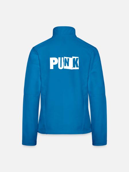  Punk music logo - Women's Softshell Jacket - black - Back