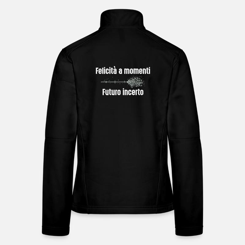 Glück in Momenten, ungewisse Zukunft Frauen Softshelljacke