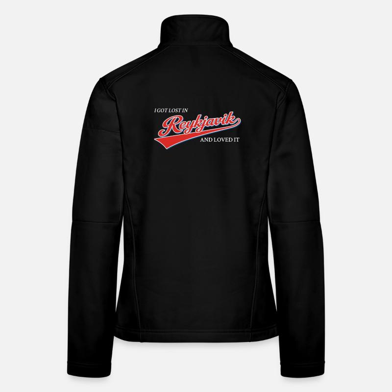 Je me suis perdu à Reykjavik et j’ai adoré ça Veste en tissu softshell Femme