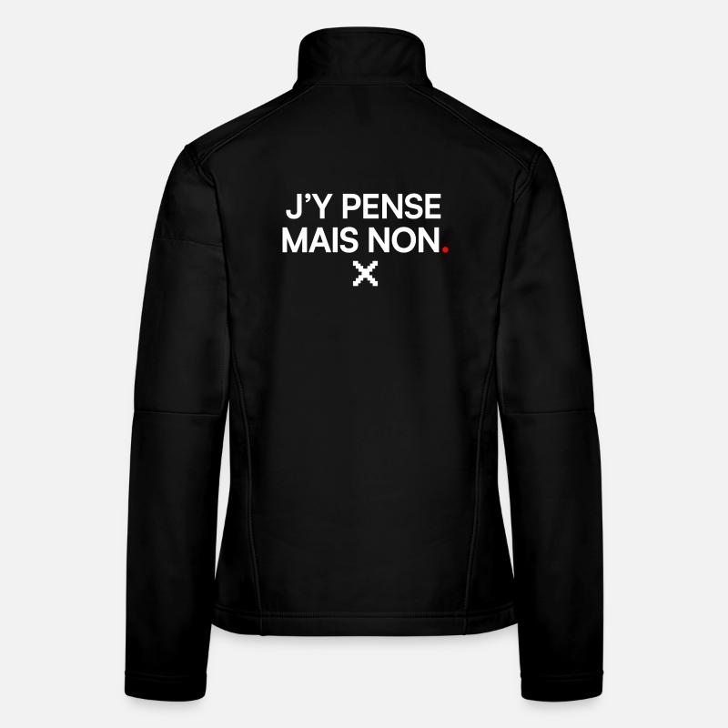 I'M THINKING ABOUT IT BUT NOT | Lazy humour Women's Softshell Jacket
