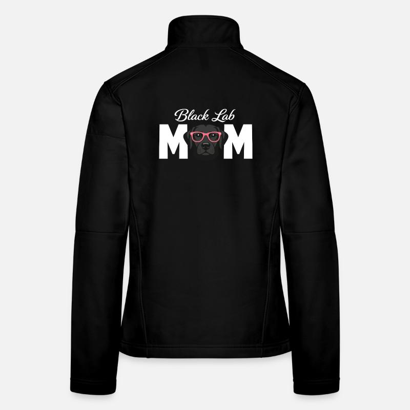 Schwarze Labrador-Mutter Schwarzer Labrador-Liebhaber Frauen Softshelljacke