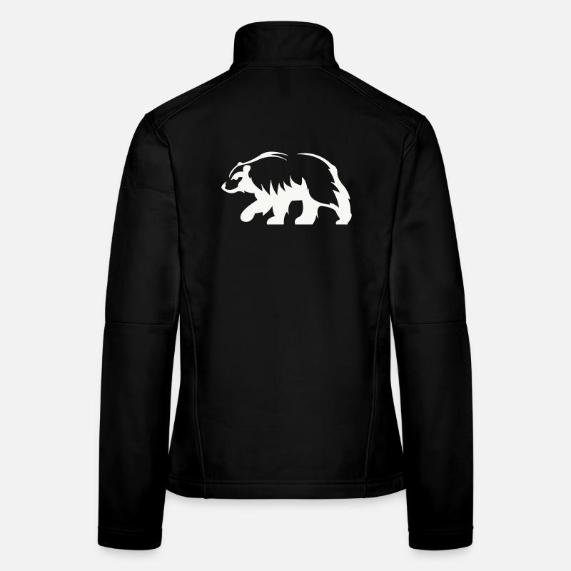 Silhouette d’ours Veste en tissu softshell Femme