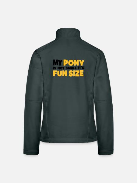 Pony - Frauen Softshelljacke - Schwarz - Hinten