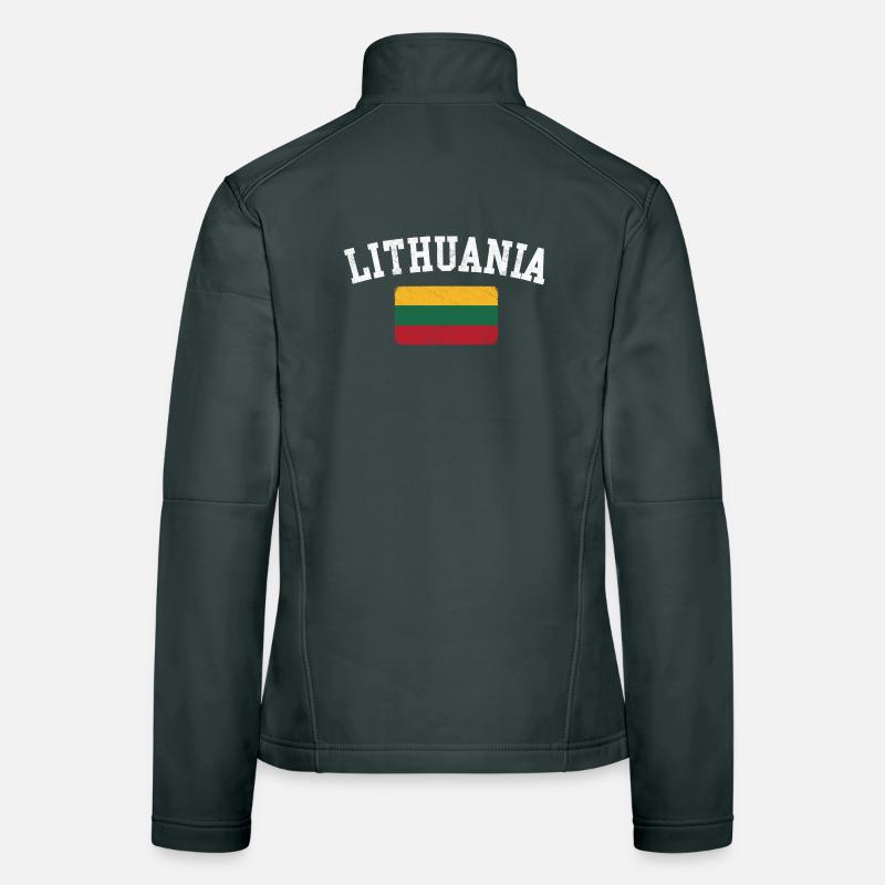 Lithuania Arch Flag Tee Women's Softshell Jacket