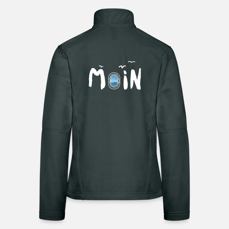 Moin Meer Leuchtturm Möwe Frauen Softshelljacke