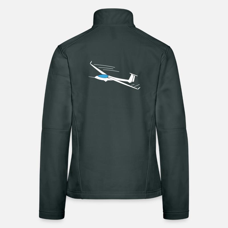 Glider glider pilot gift ideas Women's Softshell Jacket