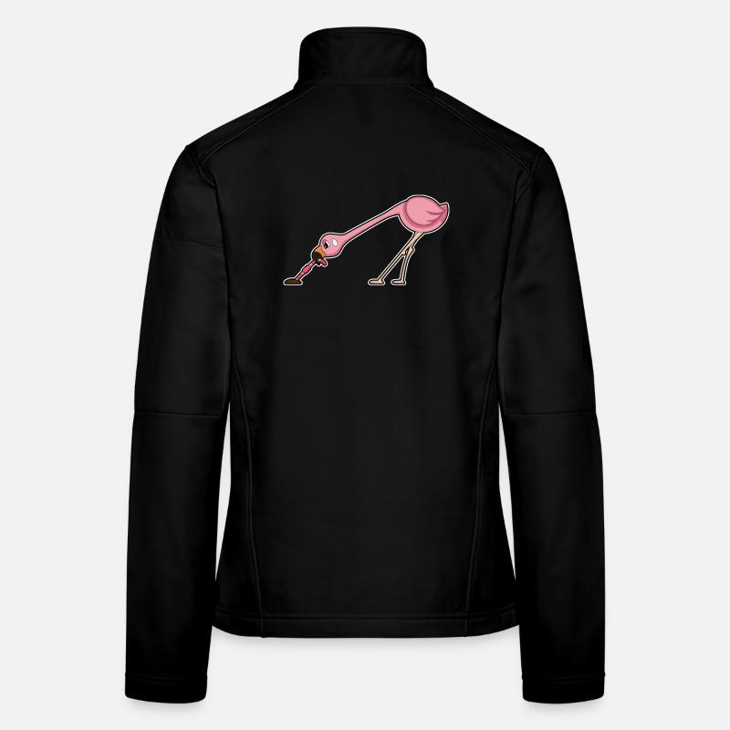 Flamingo Wurm Frauen Softshelljacke